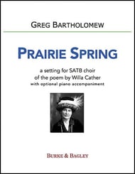 Prairie Spring SATB choral sheet music cover Thumbnail